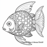 Detailed Clown Fish Mandala Coloring Pages for Adults 2