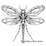 Detailed Dragon Hunter Dragonfly Coloring Pages 2
