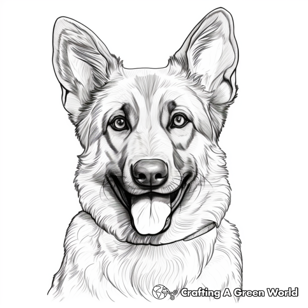 Puppy Face Coloring Pages - Free & Printable!