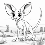 Detailed Kangaroo Rat Coloring Pages for Adults 2