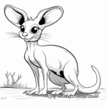 Detailed Kangaroo Rat Coloring Pages for Adults 3