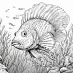 Detailed Lionfish Coloring Pages for Adults 4