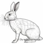 Detailed Rabbit Anatomy Coloring Pages 1