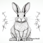 Detailed Rabbit Anatomy Coloring Pages 4
