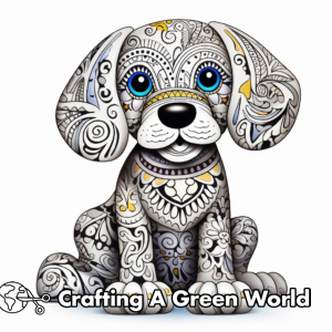 Rainbow Dog Coloring Pages - Free & Printable!