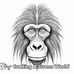 Realistic Monkey Coloring Pages - Free &amp; Printable!