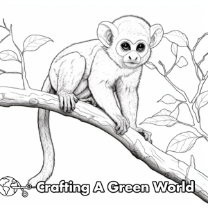 Realistic Monkey Coloring Pages - Free &amp; Printable!