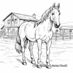 Detailed Wild Mustang Coloring Pages for Adults 2