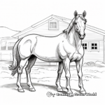 Detailed Wild Mustang Coloring Pages for Adults 3