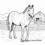 Detailed Wild Mustang Coloring Pages for Adults 4