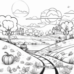 Digital Age Fall Scenery Coloring Pages 1