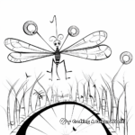 Dragonfly Life Cycle Coloring Pages 1