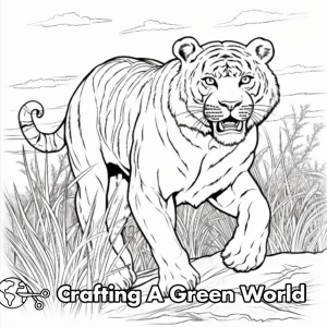 Sabertooth Tiger Coloring Pages - Free &amp; Printable!