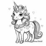 Dreamy Pugicorn Princess Coloring Pages 4