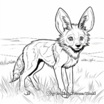 Dynamic Side-striped Jackal Coloring Pages 3