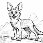 Dynamic Side-striped Jackal Coloring Pages 4