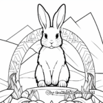 Easter Bunny' Rabbits Coloring Pages 1