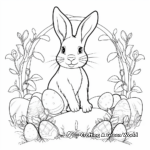 Easter Bunny' Rabbits Coloring Pages 2