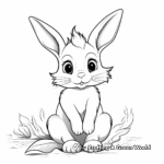 Easter Bunny White Rabbit Coloring Pages 2