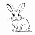 Easter Bunny White Rabbit Coloring Pages 3