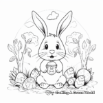 Easter Bunny White Rabbit Coloring Pages 4