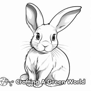 Realistic Rabbit Coloring Pages - Free & Printable!