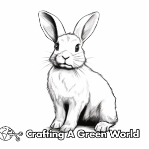Realistic Rabbit Coloring Pages - Free & Printable!