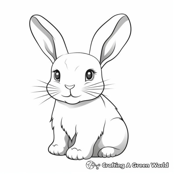 Realistic Rabbit Coloring Pages - Free & Printable!