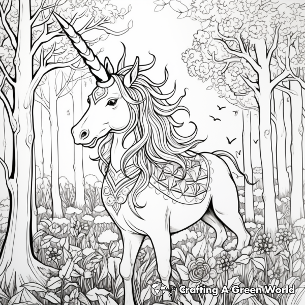Big Unicorn Coloring Pages - Free & Printable!