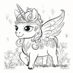 Enchanted Pugicorn in Fairy World Coloring Pages 2