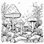 Enchanting Fall Forest Scene Coloring Pages 1