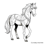 Epona Horse Coloring Pages: Link's Loyal Companion 1