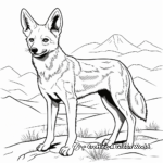 Ethiopian Wolf, aka Abyssinian Jackal Coloring Pages 4