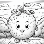 Exotic Lychee Fruit Coloring Pages 4