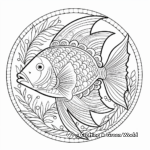 Exotic Tropical Fish Mandala Coloring Pages 1