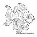 Exquisite Mandarin Fish Coloring Pages 2
