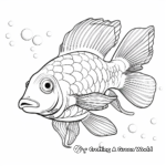 Exquisite Mandarin Fish Coloring Pages 4
