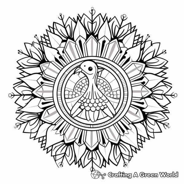 Turkey Mandala Coloring Pages - Free &amp; Printable!