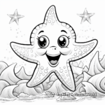 Fantastic Starfish Coloring Pages for Children 1