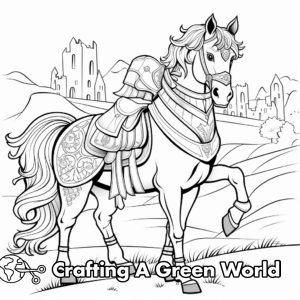 Rainbow Horse Coloring Pages - Free &amp; Printable!