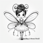 Fantasy Inspired Fairy and Dragonfly Coloring Pages 3
