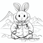 Fantasy Snow Bunny White Rabbit Coloring Pages 3