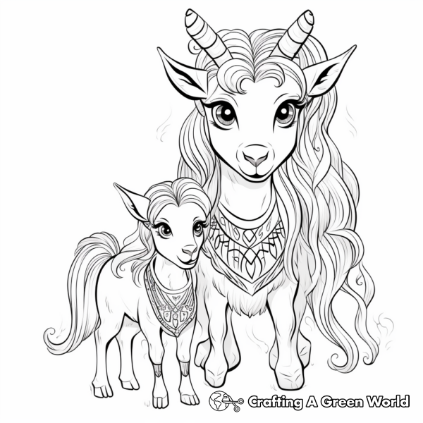 Goat Coloring Pages - Free &amp; Printable!