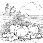 Farm Fresh Harvest: Apples, Corn, and Pumpkin Coloring Pages 3