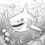 Fierce Shark Coloring Pages for Kids 2
