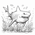 Fierce Shark Coloring Pages for Kids 3