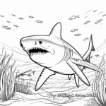 Fierce Shark Coloring Pages for Kids 4