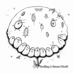 Firefly Life Cycle: From Larva To Adult Coloring Pages 1
