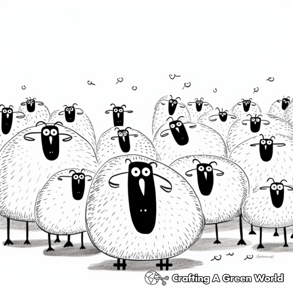 Lost Sheep Coloring Pages - Free &amp; Printable!