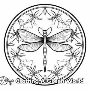 Dragonfly Mandala Coloring Pages Free And Printable 